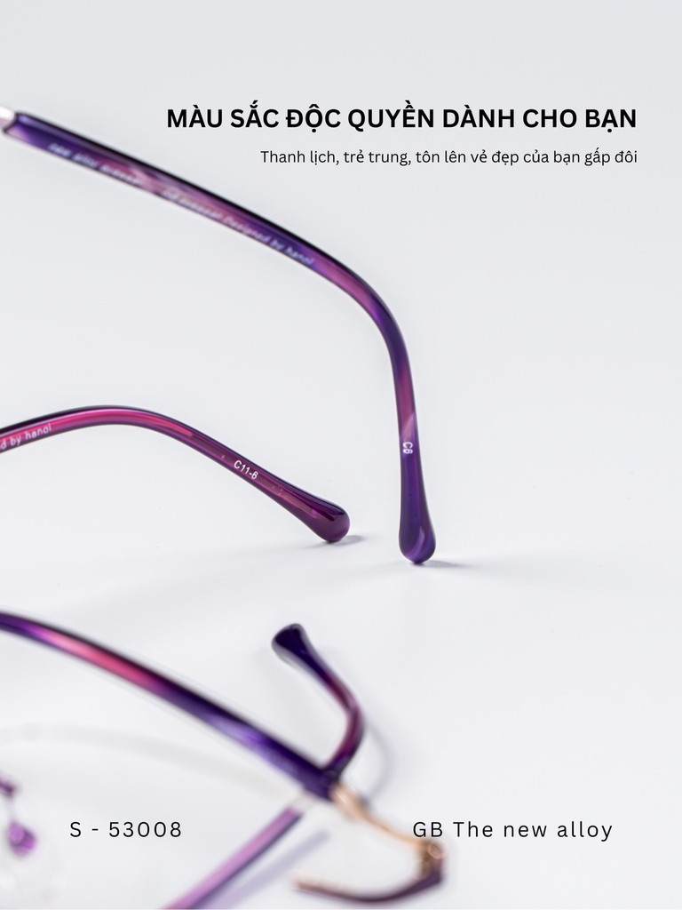 GỌNG KÍNH, HIỆU GB, MÃ:53008