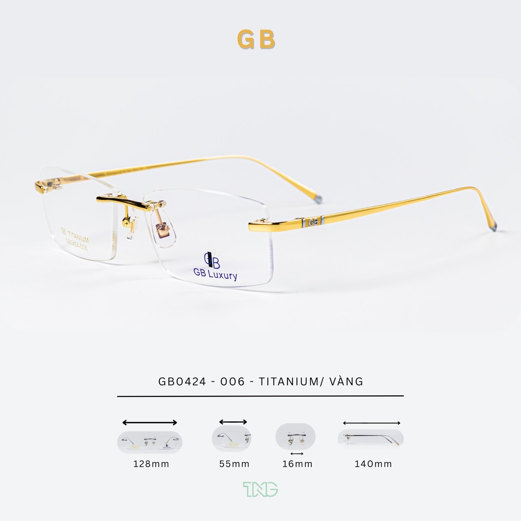 GỌNG KÍNH, HIỆU: GB LUXURY, MÃ: GB0424-006