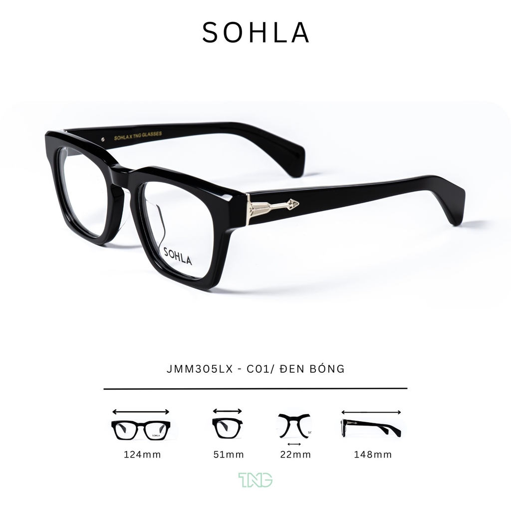 GỌNG KÍNH CẬN, HIỆU SOHLA, MÃ JMM305LX