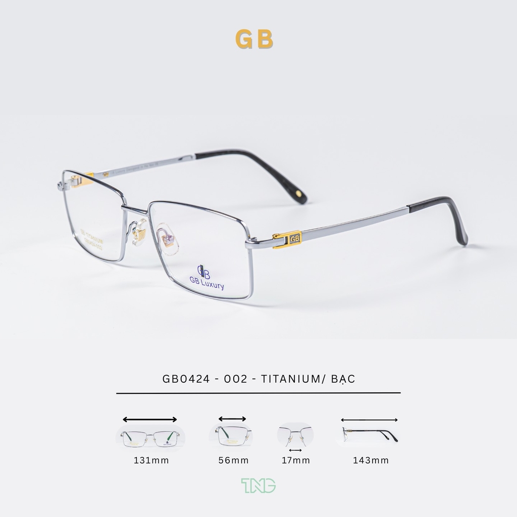 GỌNG KÍNH, HIỆU: GB LUXURY, MÃ: GB0424-002