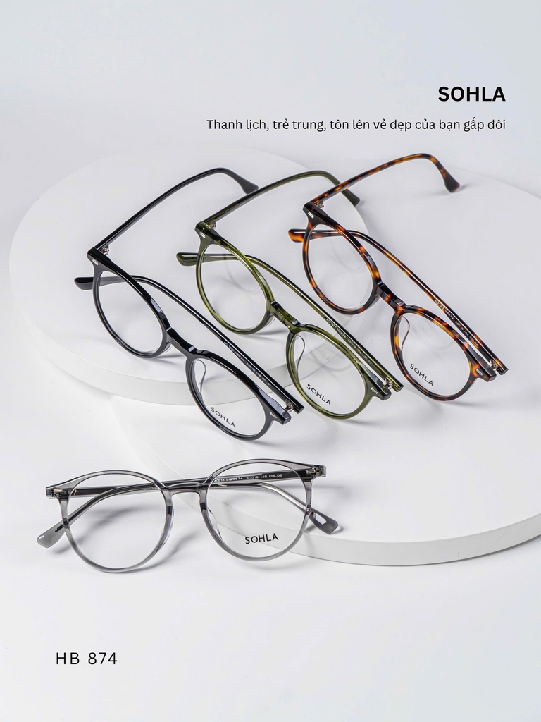 GỌNG KÍNH CẬN, HIỆU SOHLA, MÃ: HB874