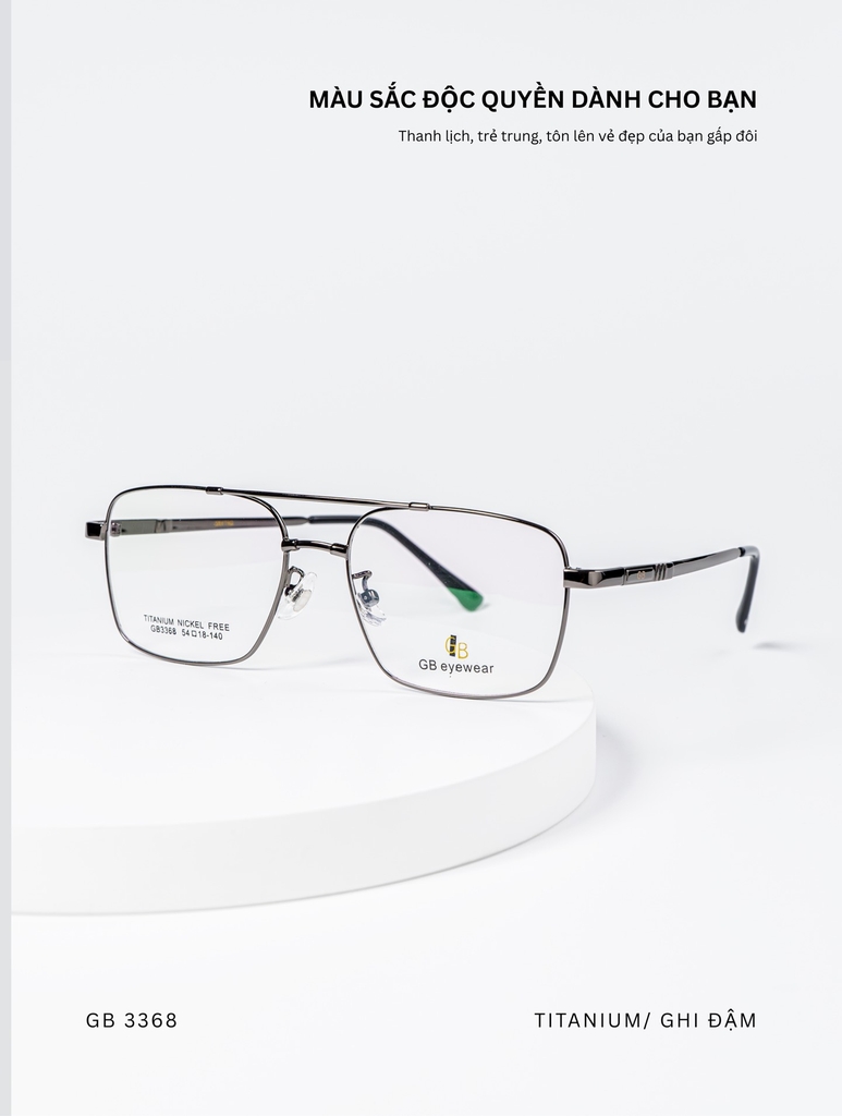 GỌNG KÍNH, HIỆU GB, MÃ: 3368