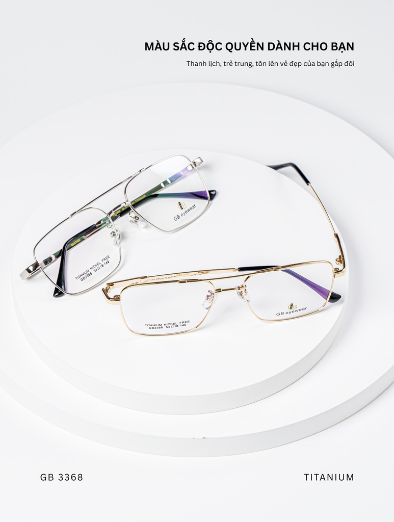 GỌNG KÍNH, HIỆU GB, MÃ: 3368