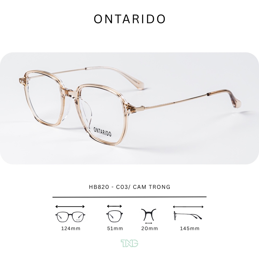 GỌNG KÍNH CẬN, HIỆU ONTARIDO, MÃ: HB820