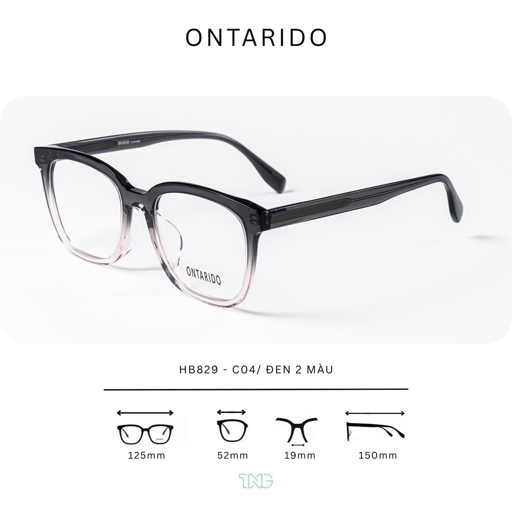 GỌNG KÍNH CẬN, HIỆU ONTARIDO, MÃ: HB829