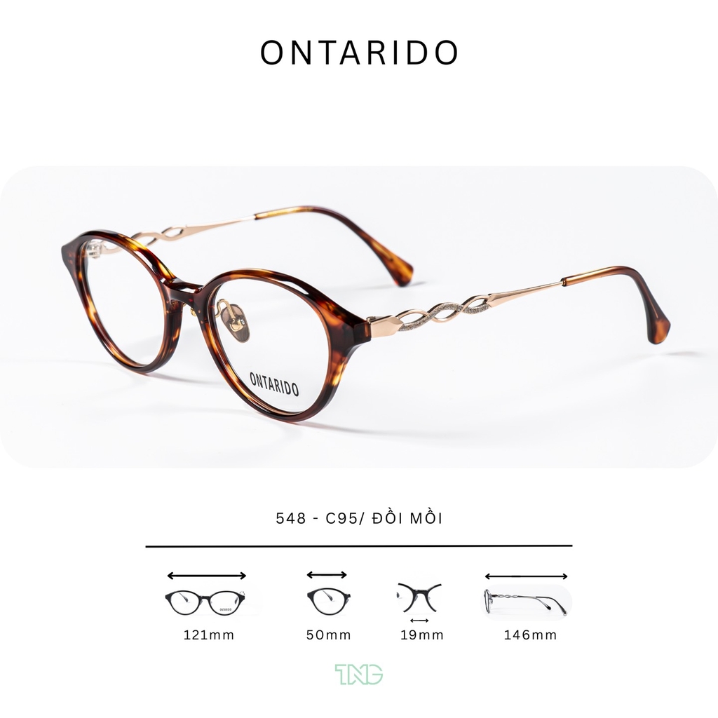 GỌNG KÍNH CẬN, HIỆU ONTARIDO, MÃ: 548