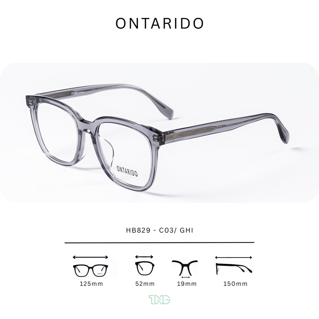 GỌNG KÍNH CẬN, HIỆU ONTARIDO, MÃ: HB829