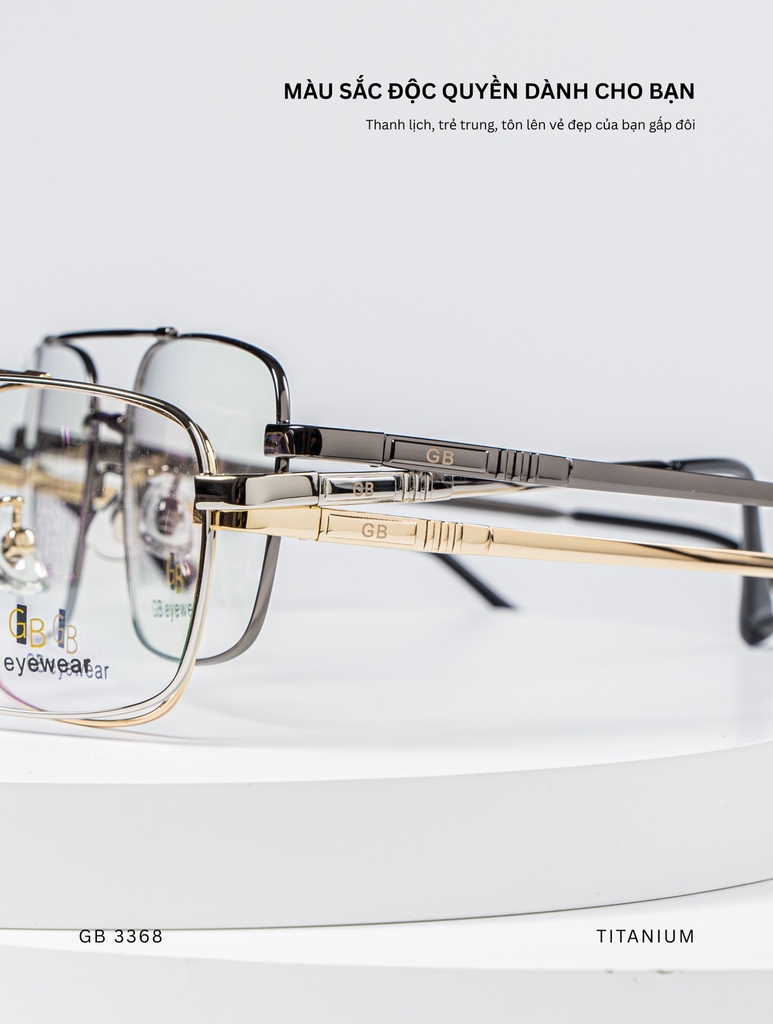 GỌNG KÍNH, HIỆU GB, MÃ: 3368