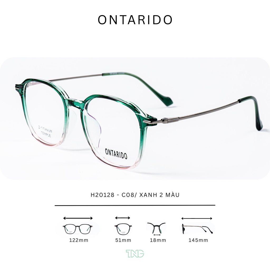 GỌNG KÍNH CẬN, HIỆU ONTARIDO, MÃ: H20128