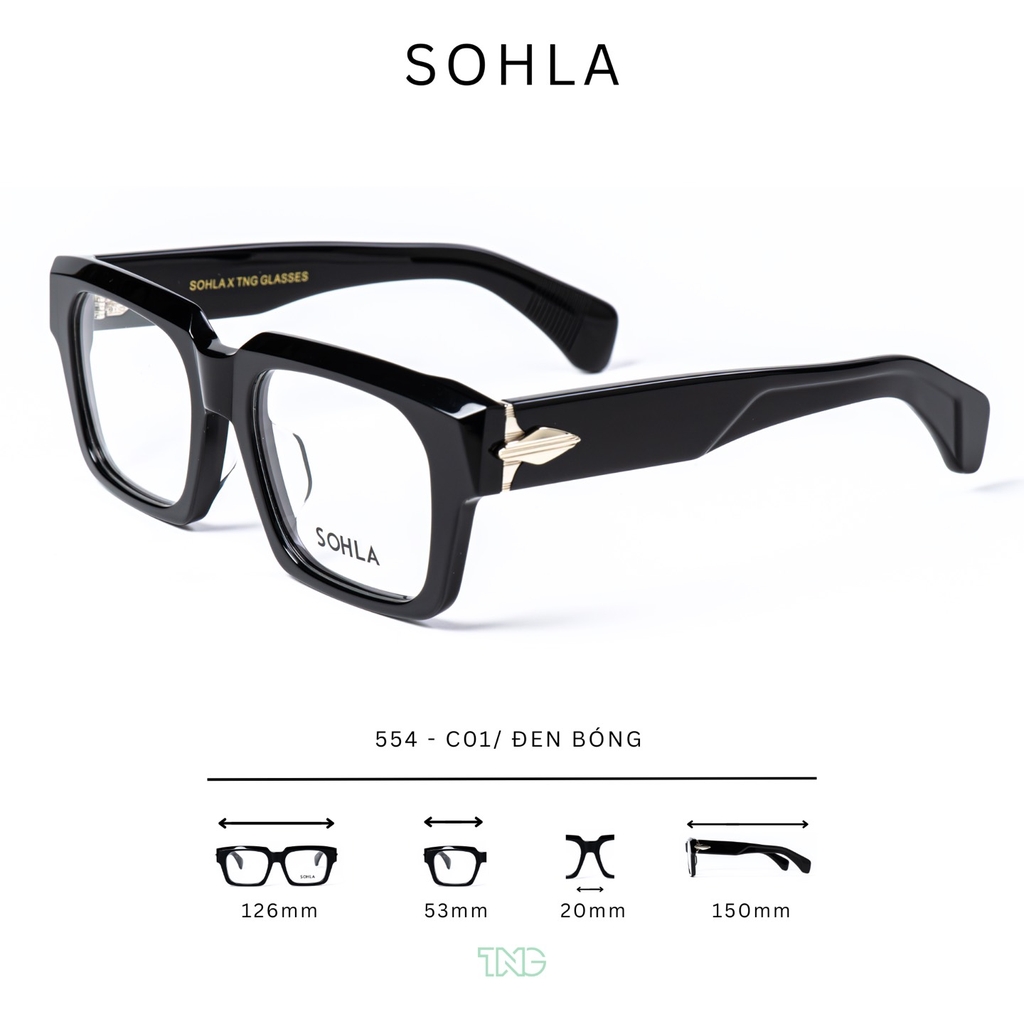 GỌNG KÍNH CẬN, HIỆU:SOHLA, MÃ 554