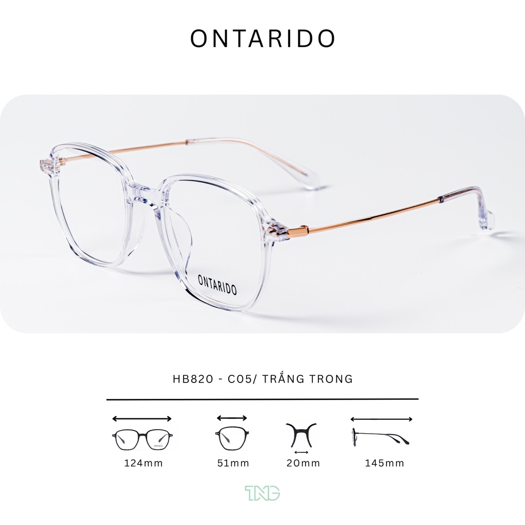 GỌNG KÍNH CẬN, HIỆU ONTARIDO, MÃ: HB820