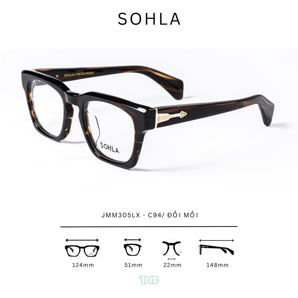GỌNG KÍNH CẬN, HIỆU SOHLA, MÃ JMM305LX