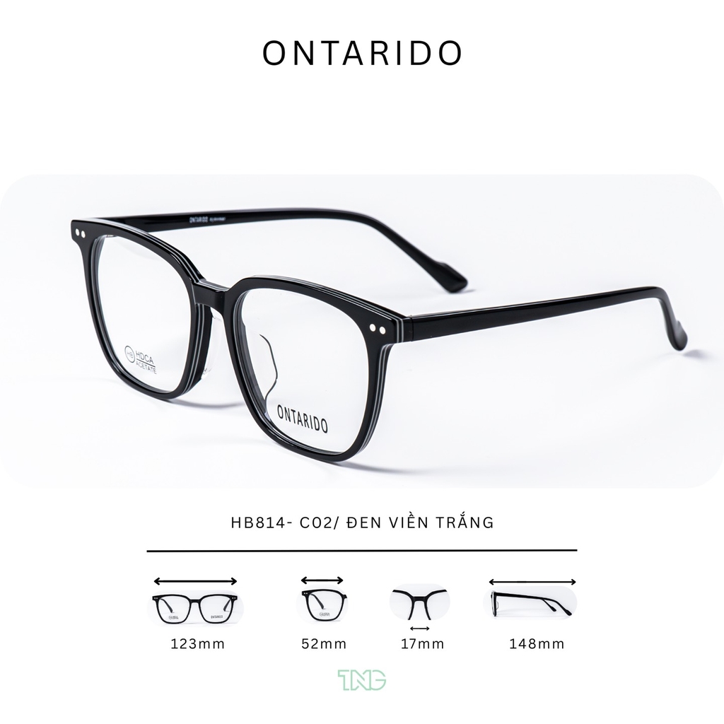 GỌNG KÍNH CẬN, HIỆU ONTARIDO, MÃ: HB814