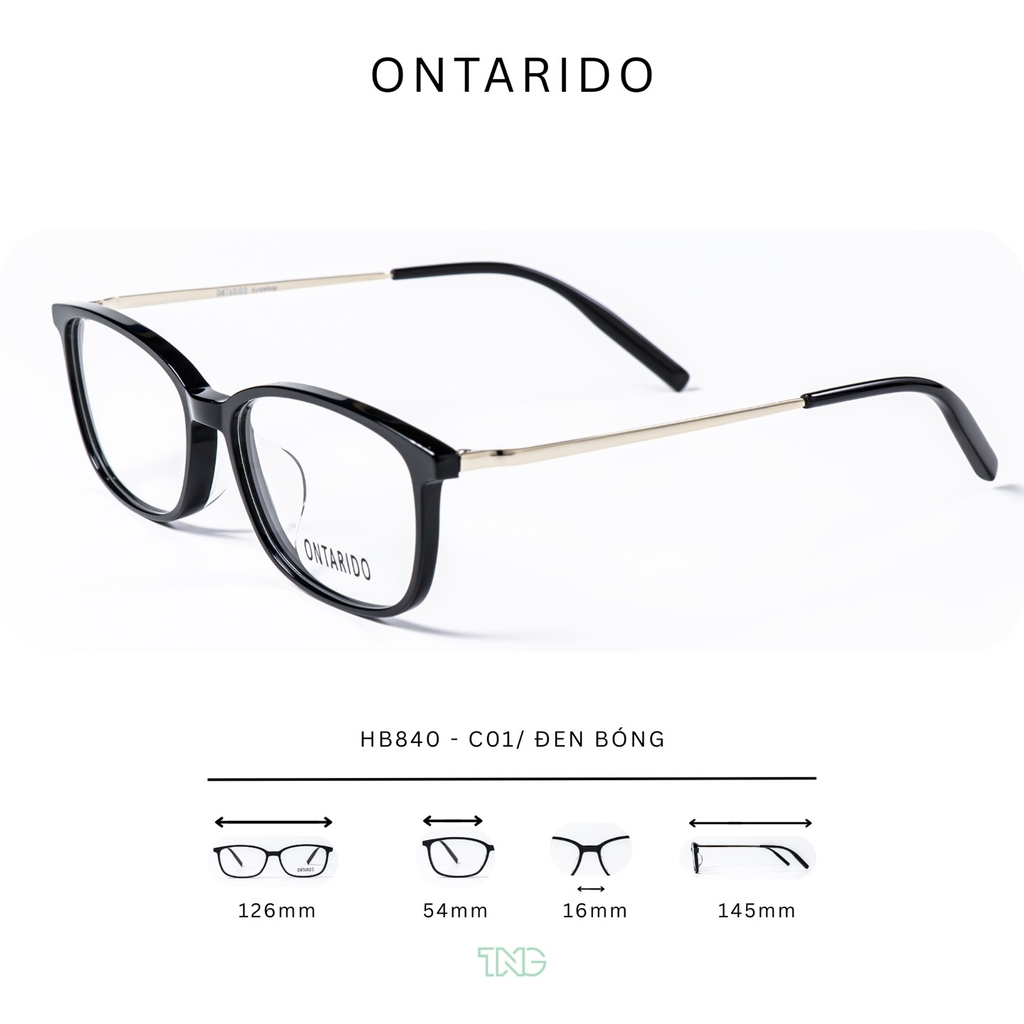GỌNG KÍNH CẬN, HIỆU ONTARIDO, MÃ: HB840