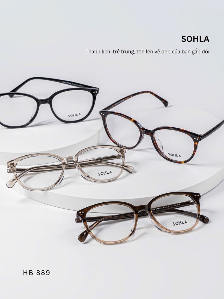 GỌNG KÍNH CẬN, HIỆU SOHLA, MÃ: HSB889