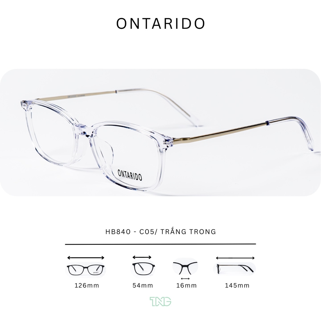 GỌNG KÍNH CẬN, HIỆU ONTARIDO, MÃ: HB840