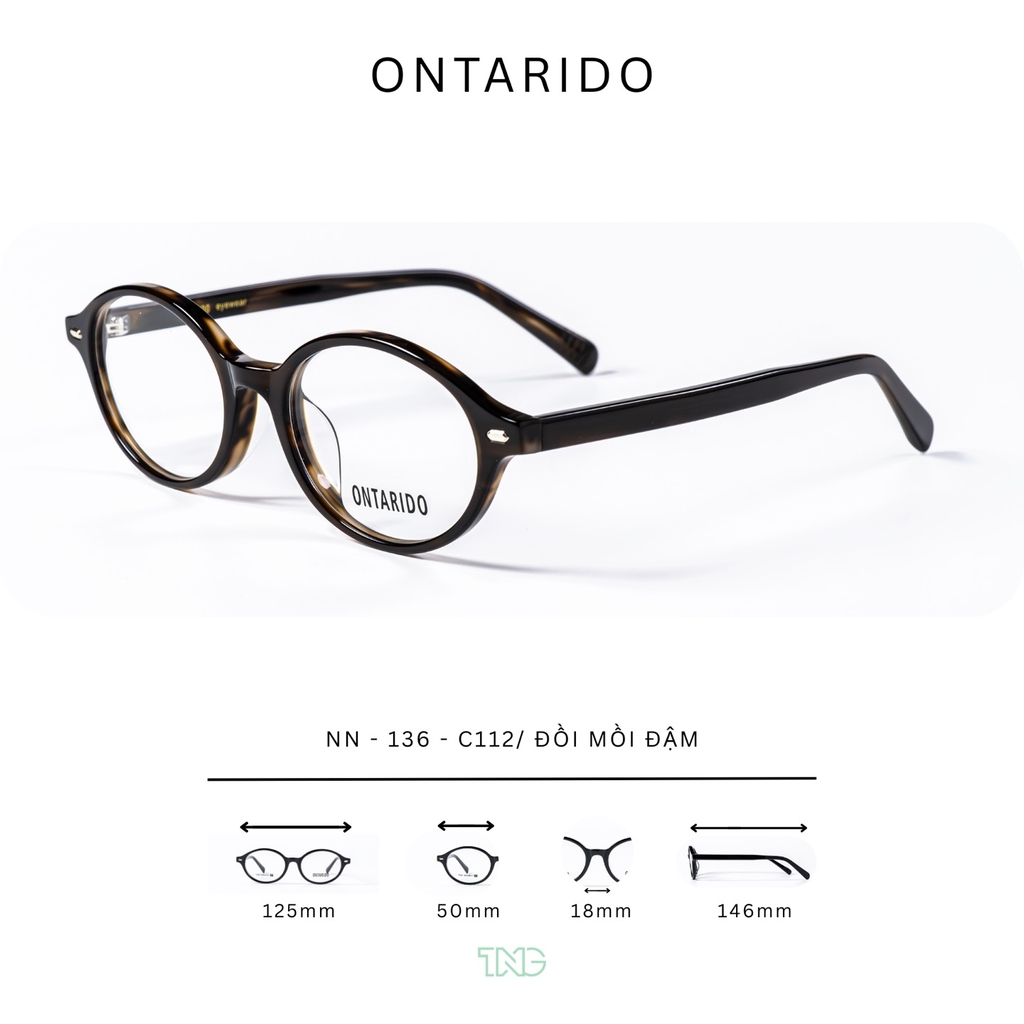 GỌNG KÍNH CẬN, HIỆU ONTARIDO, MÃ: NN-136