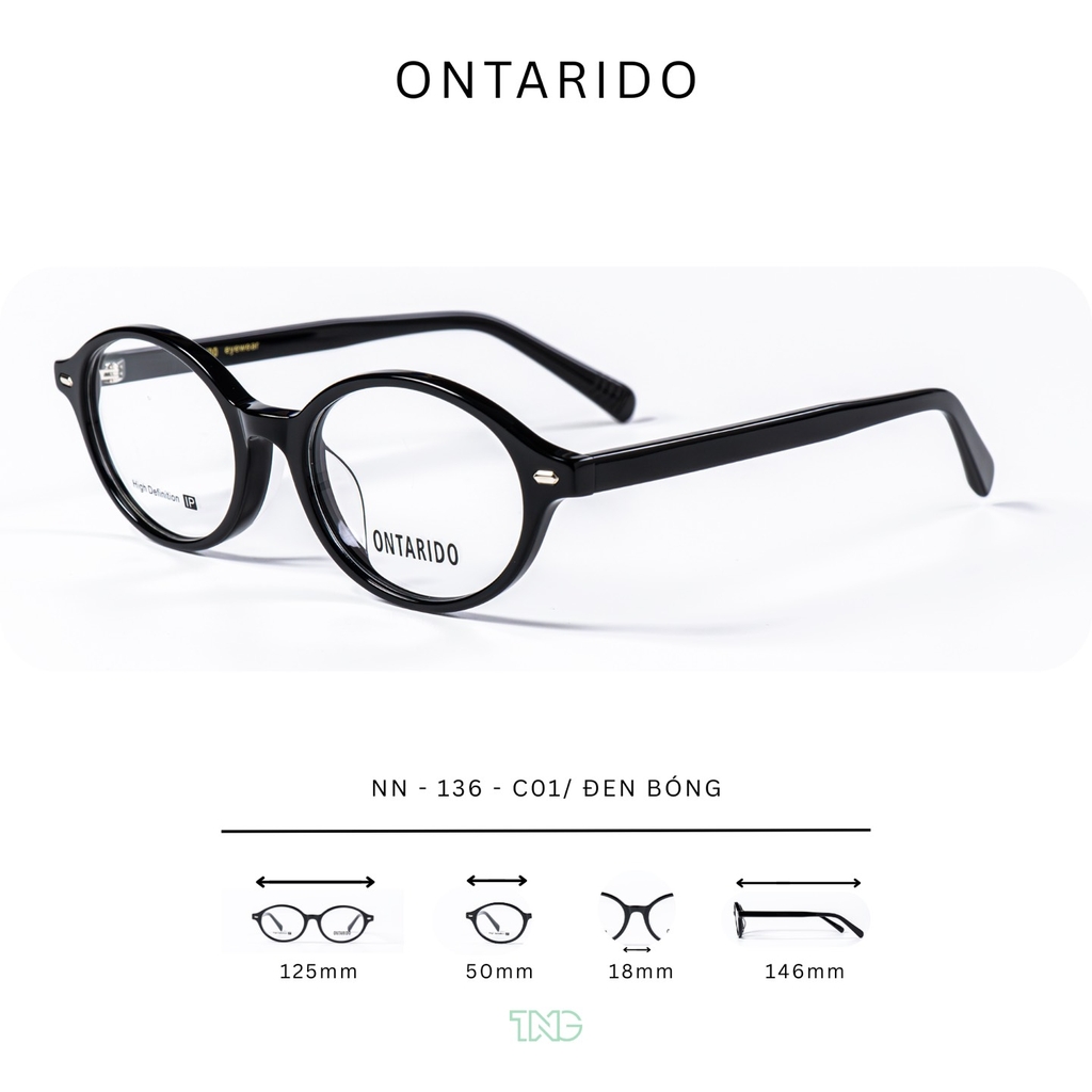 GỌNG KÍNH CẬN, HIỆU ONTARIDO, MÃ: NN-136