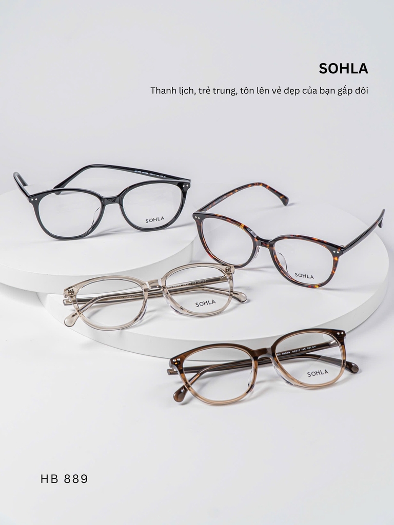 GỌNG KÍNH CẬN, HIỆU SOHLA, MÃ: HSB889