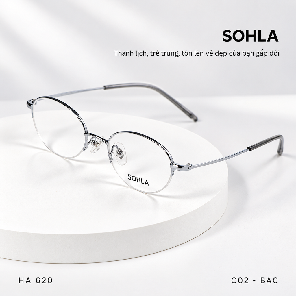 GỌNG KÍNH CẬN, HIỆU SOHLA, MÃ: HA62014