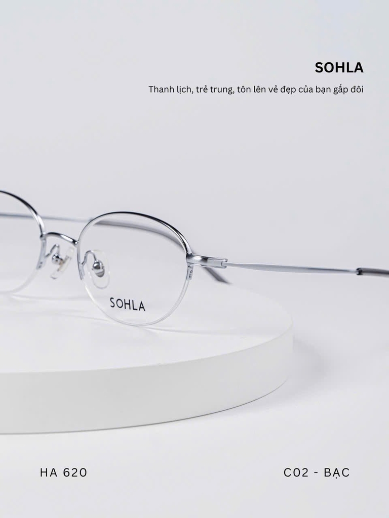 GỌNG KÍNH CẬN, HIỆU SOHLA, MÃ: HA62014