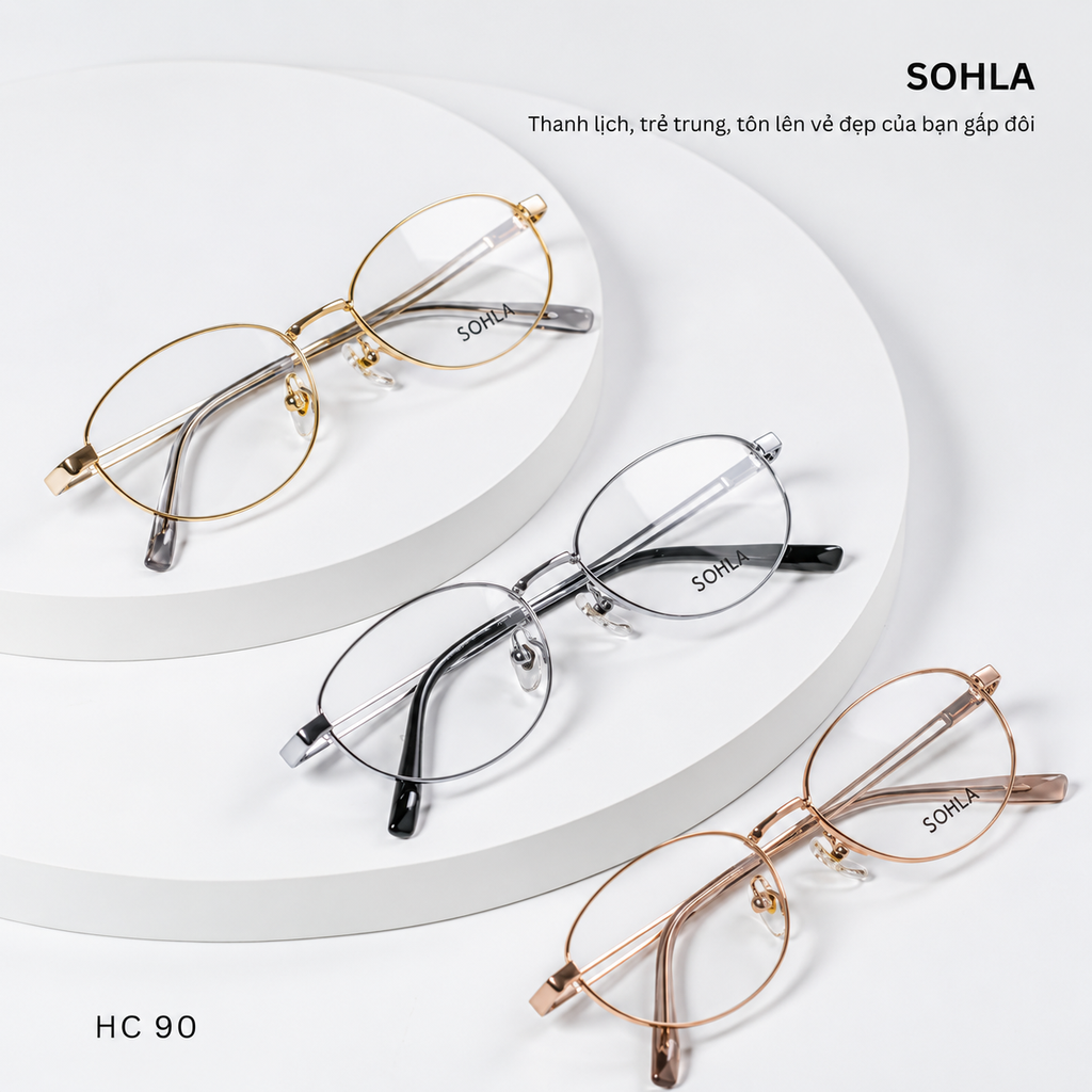 GỌNG KÍNH CẬN, HIỆU SOHLA, MÃ: HC90139