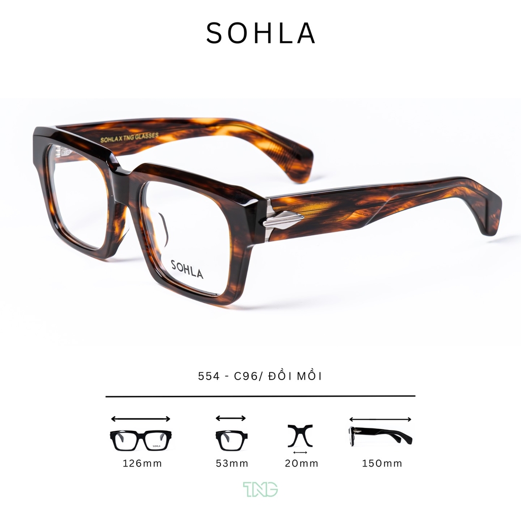 GỌNG KÍNH CẬN, HIỆU:SOHLA, MÃ 554