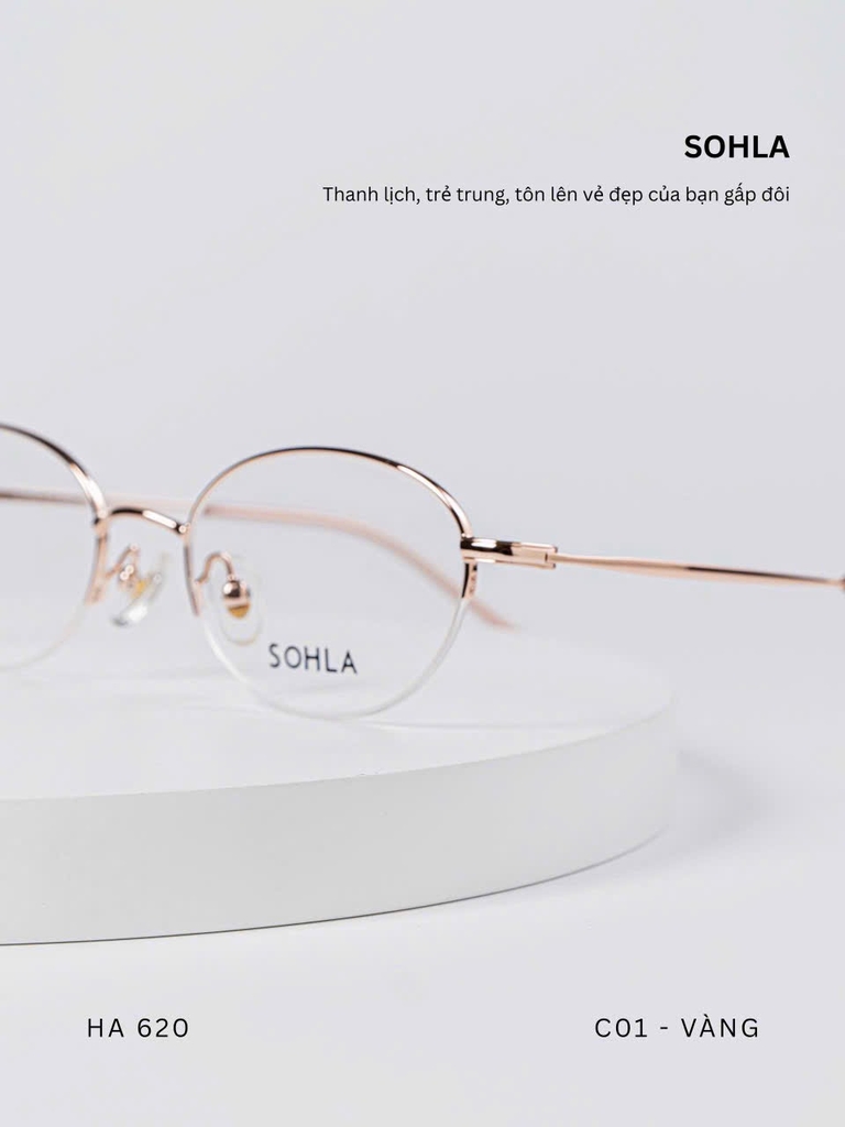 GỌNG KÍNH CẬN, HIỆU SOHLA, MÃ: HA62014