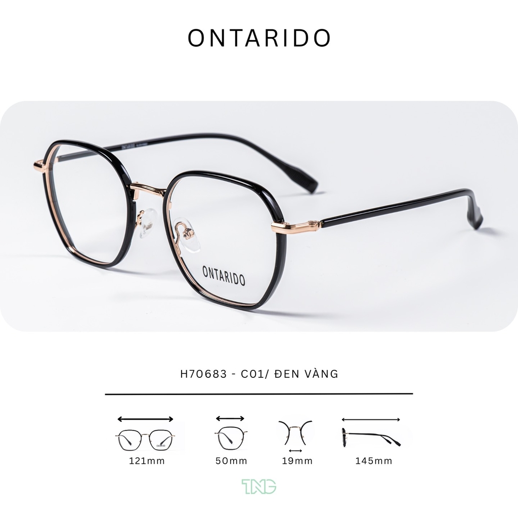 GỌNG KÍNH CẬN, HIỆU ONTARIDO, MÃ: H70683
