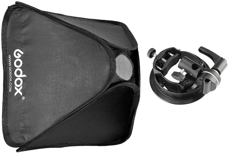 Sofbox Godox SGGV 80×80 giá đỡ S2 kèm lưới tổ ong