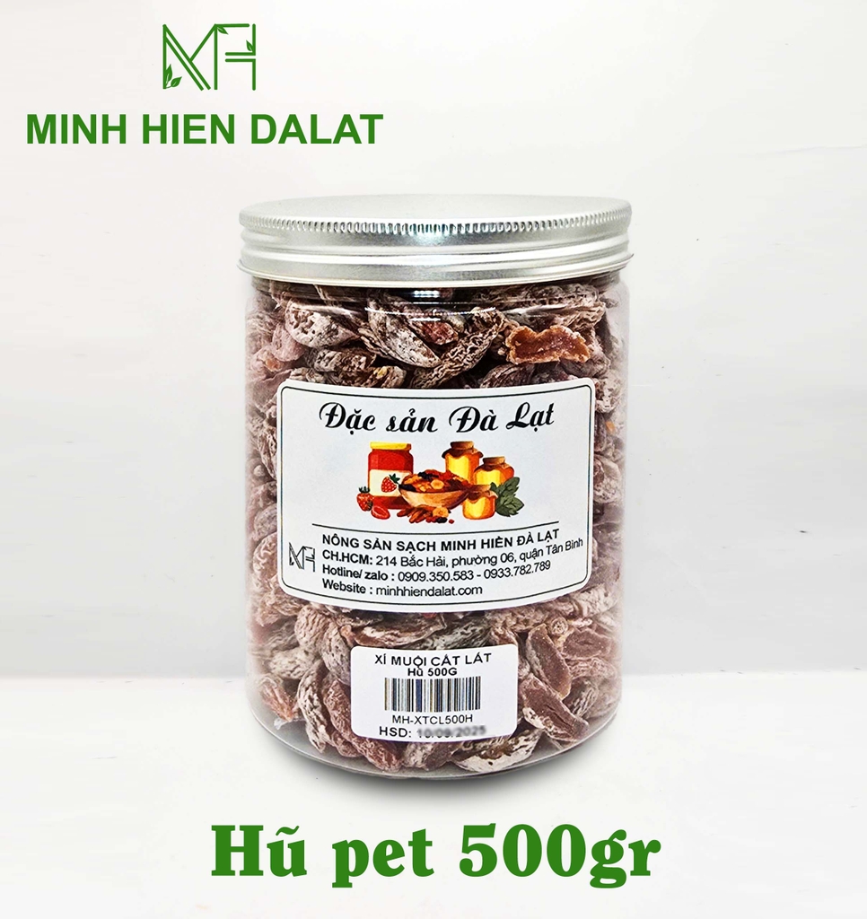 Xí muội không hạt cắt lát.