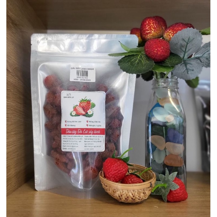 Dâu tây dẻo sấy lạnh (5% đường).