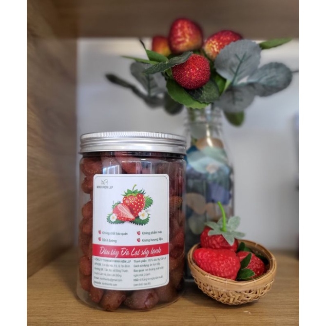 Dâu tây dẻo sấy lạnh (5% đường).