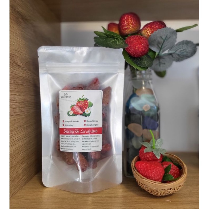 Dâu tây dẻo sấy lạnh (5% đường).