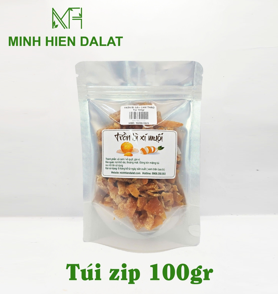 Trần Bì Sấy Cam Thảo ( Trần Bì Vỏ Quýt) Minh Hiền Đà Lạt