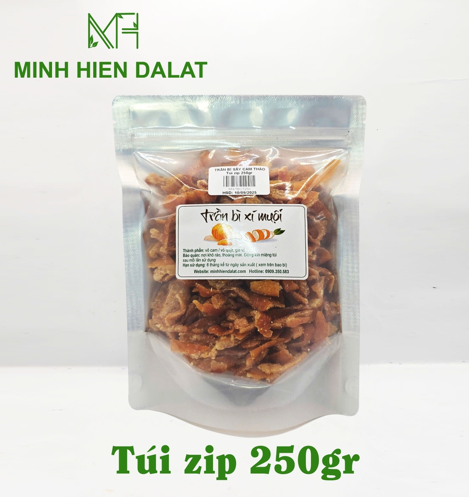 Trần Bì Sấy Cam Thảo ( Trần Bì Vỏ Quýt) Minh Hiền Đà Lạt