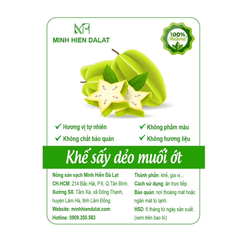 Khế muối ớt sấy dẻo .