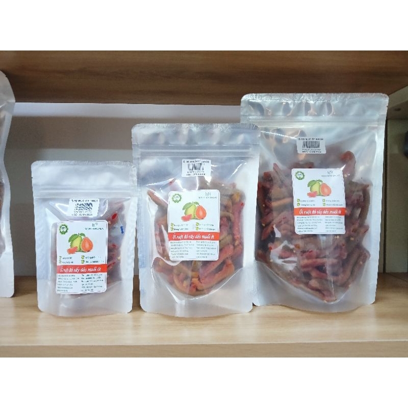 Ổi ruột đỏ (ổi hồng) sấy dẻo muối ớt 5% đường