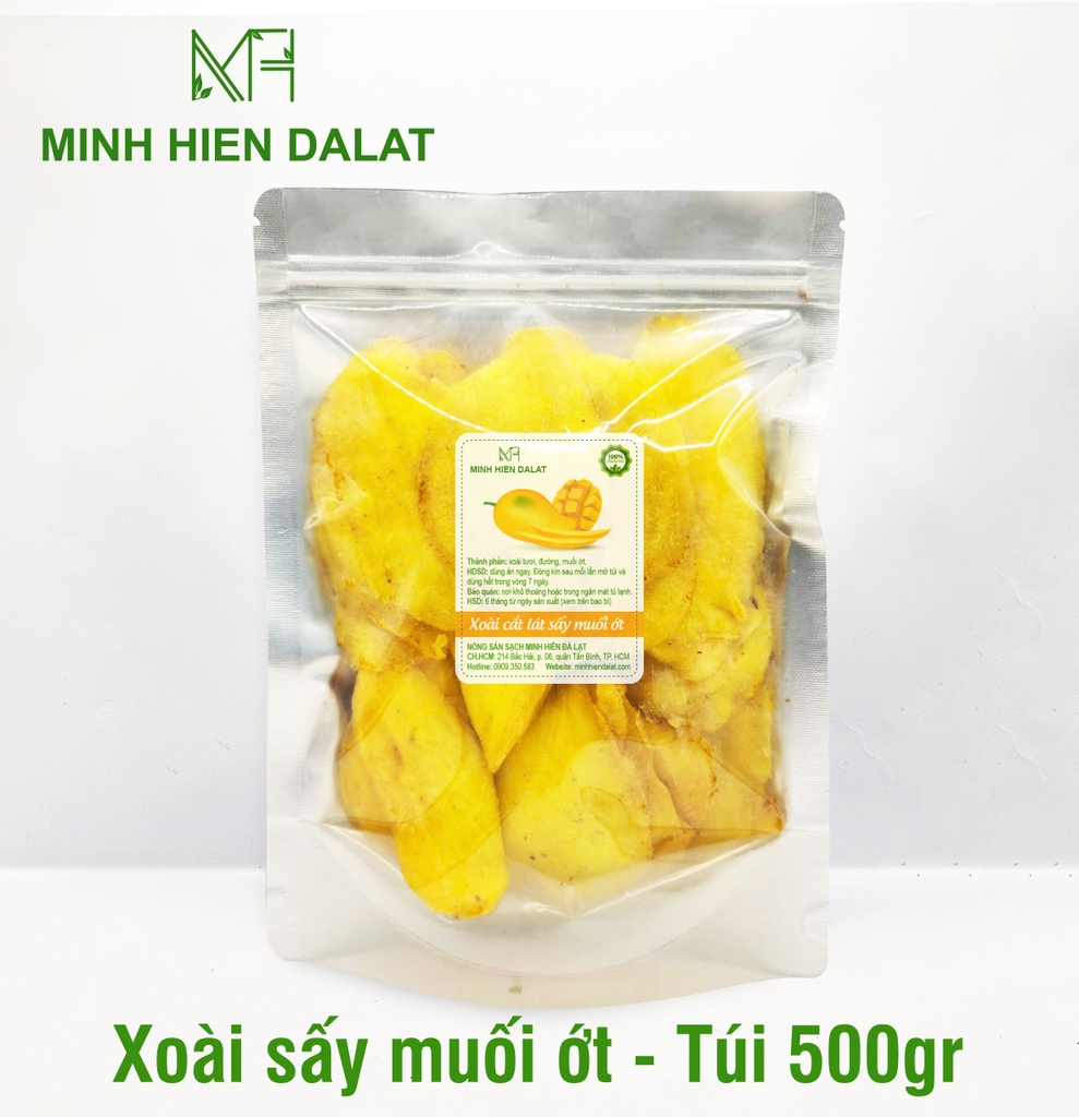 Xoài sấy muối ớt 5% đường