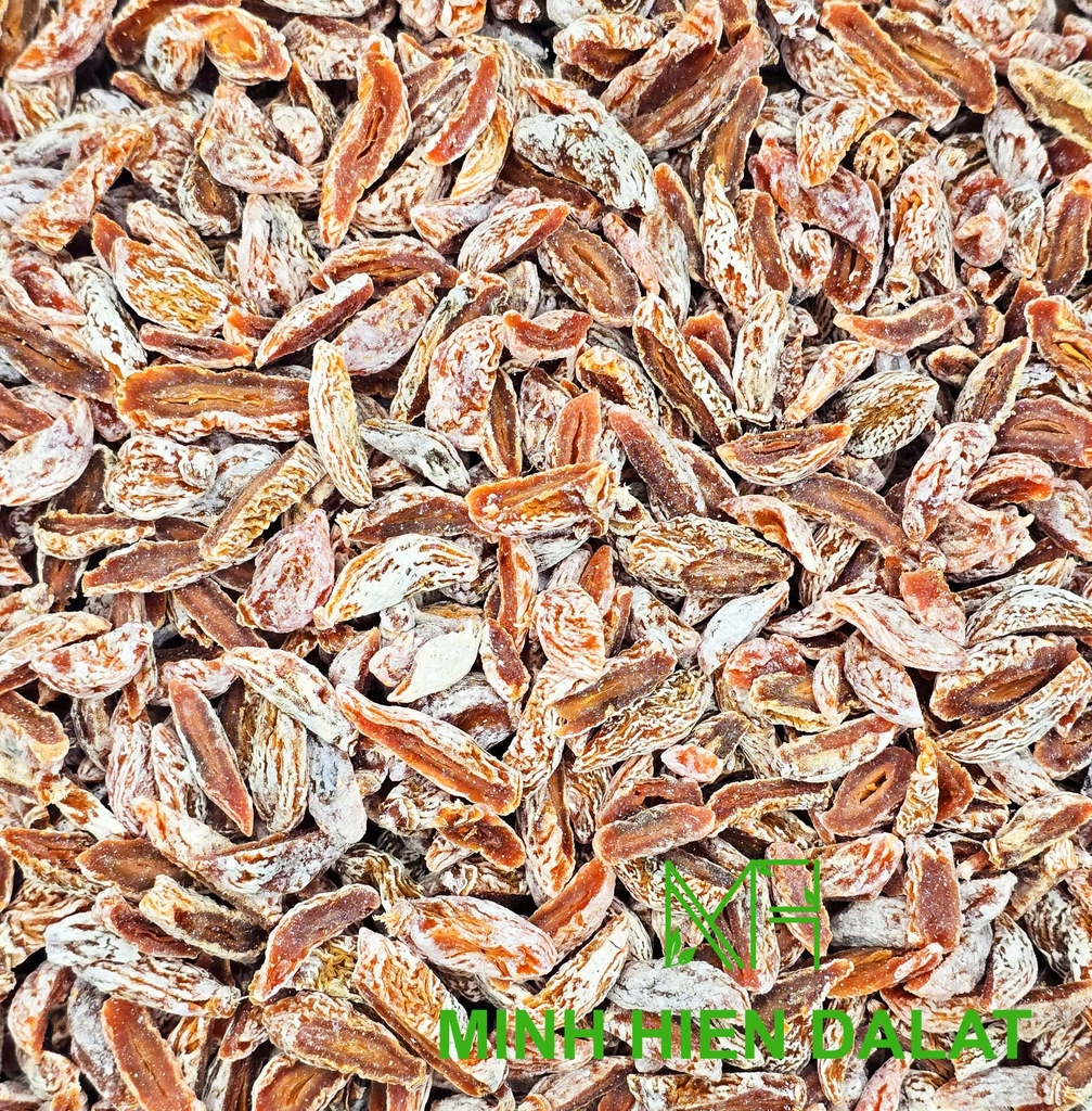 Xí muội không hạt cắt lát.