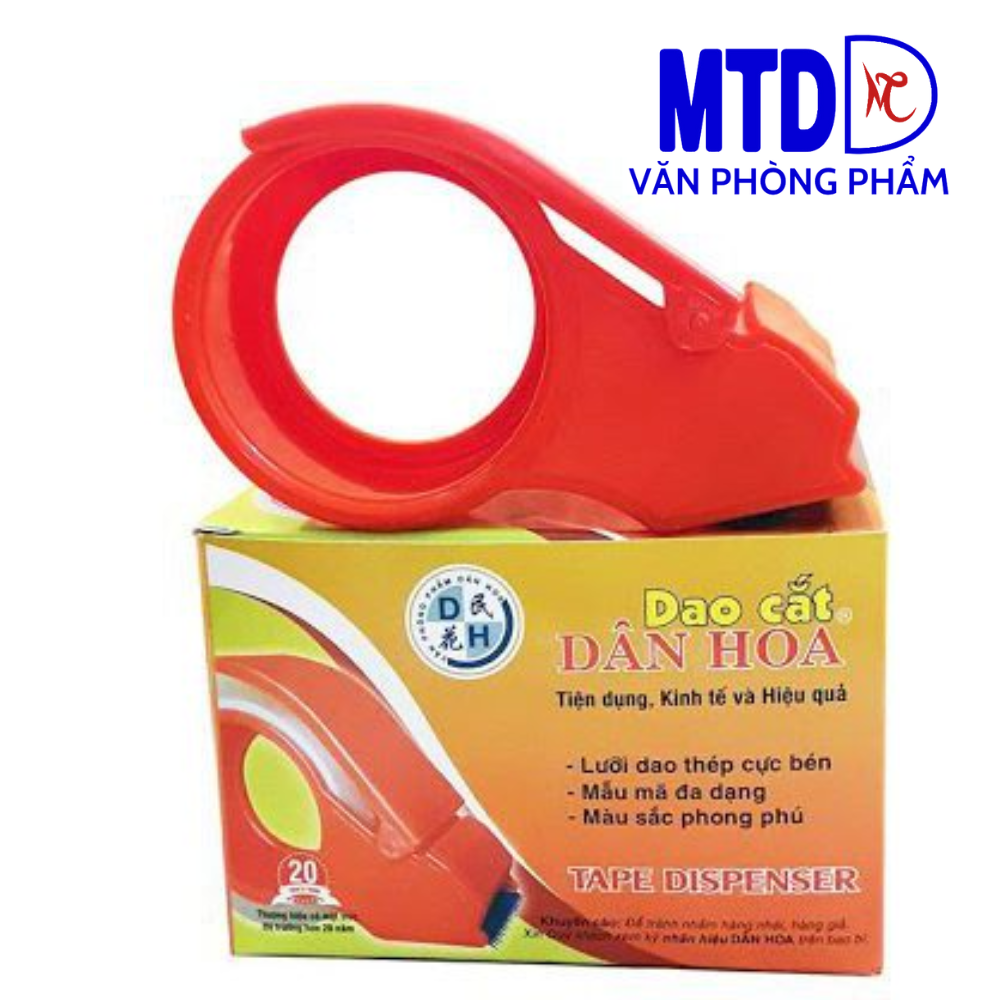 Dụng cụ cắt băng keo  cầm tay Dân Hoa bằng nhựa 8cm