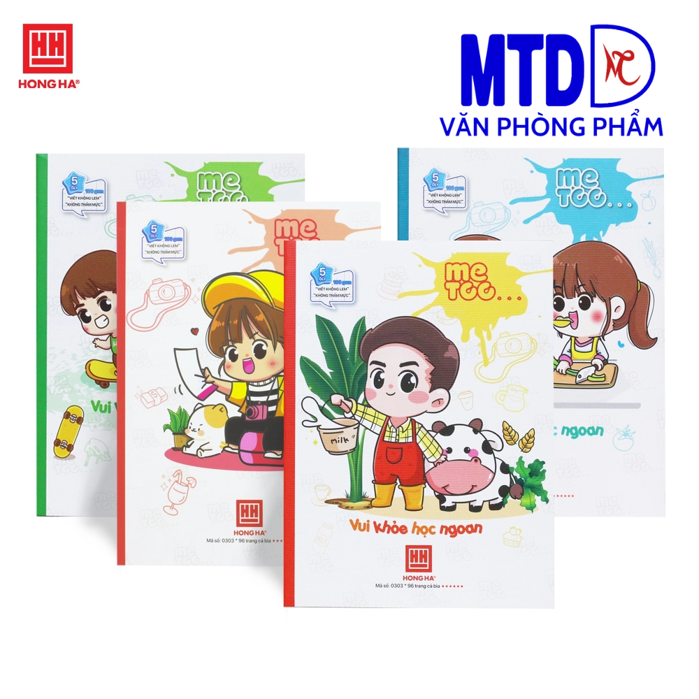Vở Hồng Hà  Class  5 ô ly, 96 trang