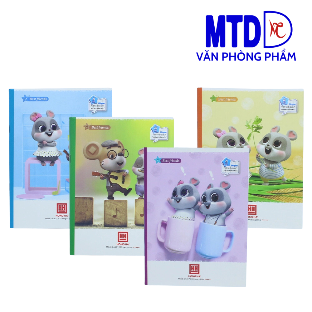 0440- Vở Class Best Friend, 4 ô ly vuông-ngang, 200 trang
