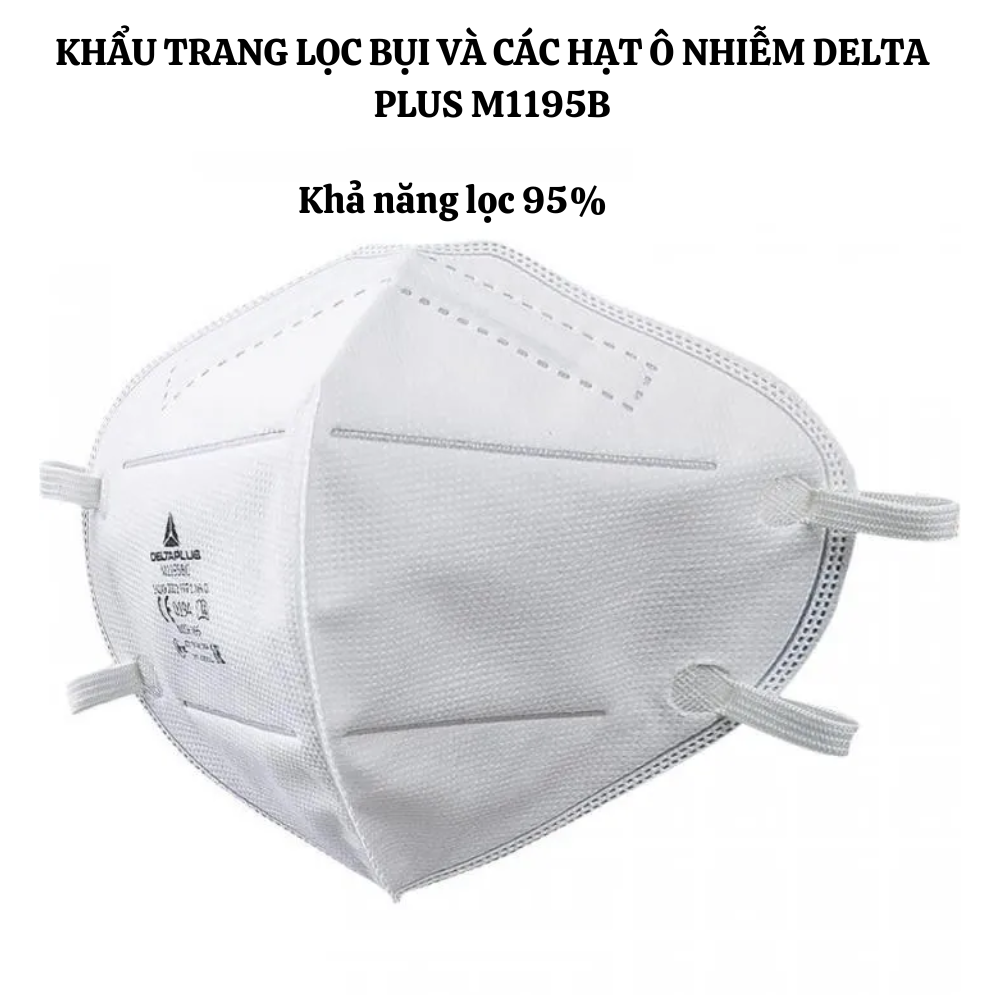 KHẨU TRANG LỌC BỤI VÀ CÁC HẠT Ô NHIỄM DELTA PLUS M1195B