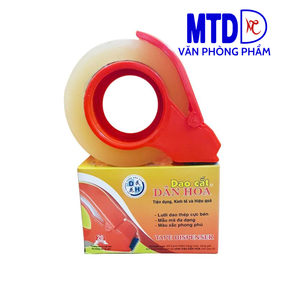 Dụng cụ cắt băng keo  cầm tay Dân Hoa bằng nhựa 8cm