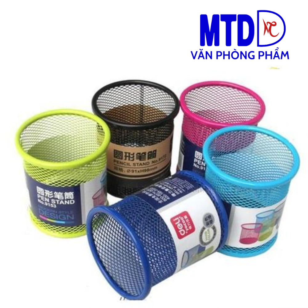 Cắm bút học sinh - lưới sắt nhiều màu