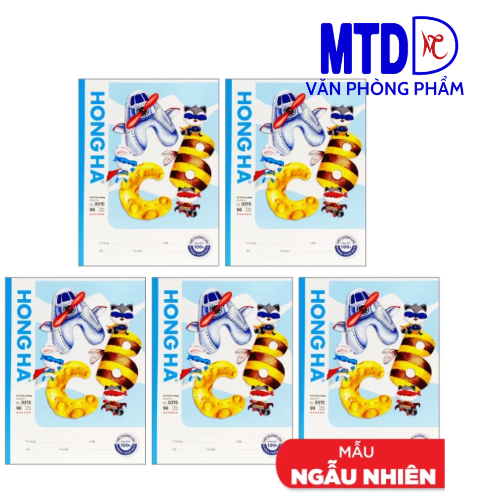 Vở Hồng Hà  Class  5 ô ly, 96 trang
