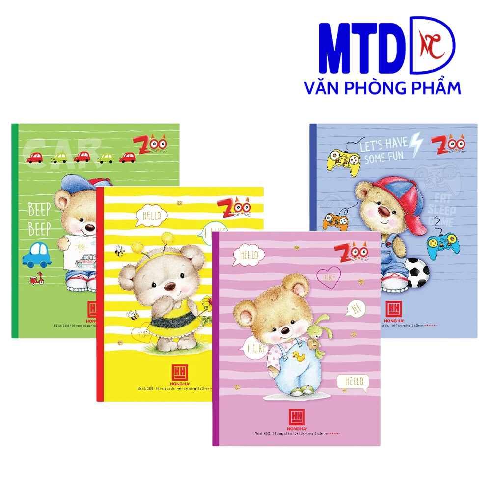 Vở Hồng Hà -Class, 4 ô ly, 96 trang