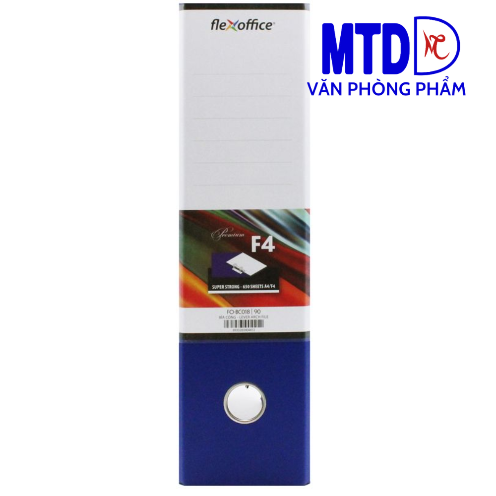 Bìa còng 90F4 FO-BC018 (1ms)- xanh đậm