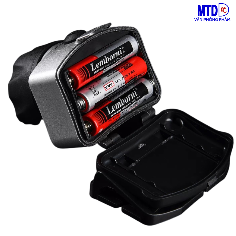 Đèn pin đội đầu 40lm Deli DL551401 kèm pin